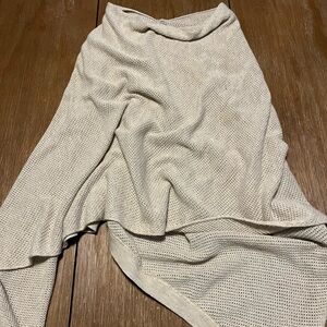 Chic Asymmetrical Cream Skirt